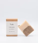 jabon-cafe Jabón de café exfoliante elaborado con ingredientes naturales y café orgánico recien molido.